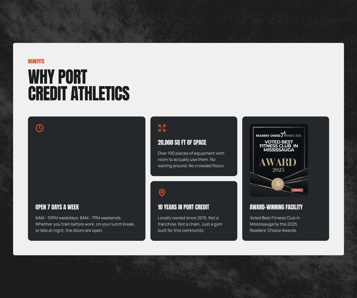 Port Credit Athletics - Screenshot 2